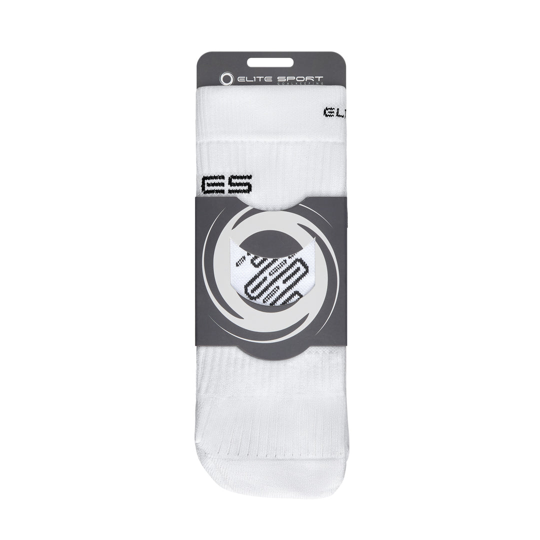 Elite Anti Slip Sport Socks White - one pair